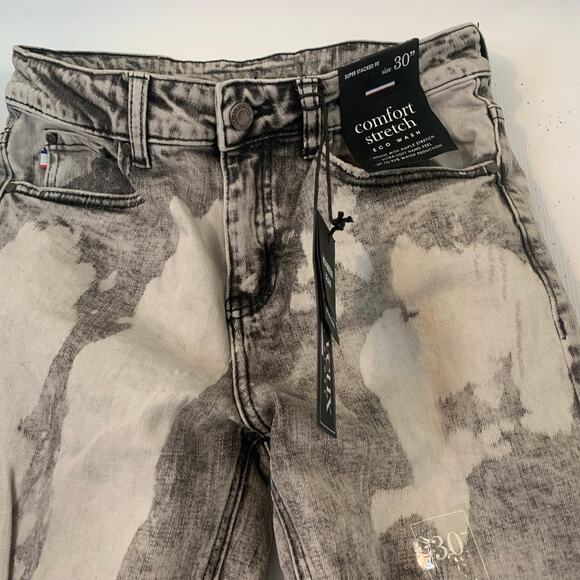 Si Tu Veux Superstack Grey Wash Mens Jeans Size 30 - Picture 5 of 11